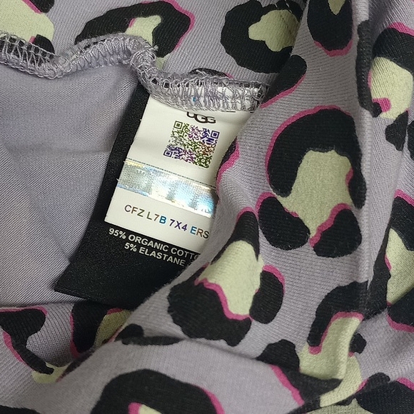 🆕 UGG "W SAYLOR" PURPLE & BLACK ANIMAL PRINT LEGGINGS - Picture 11 of 12